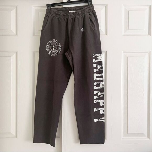 Madhappy Local Optimist Group Textured Sweatpants Grey XS NEW - Picture 1 of 6